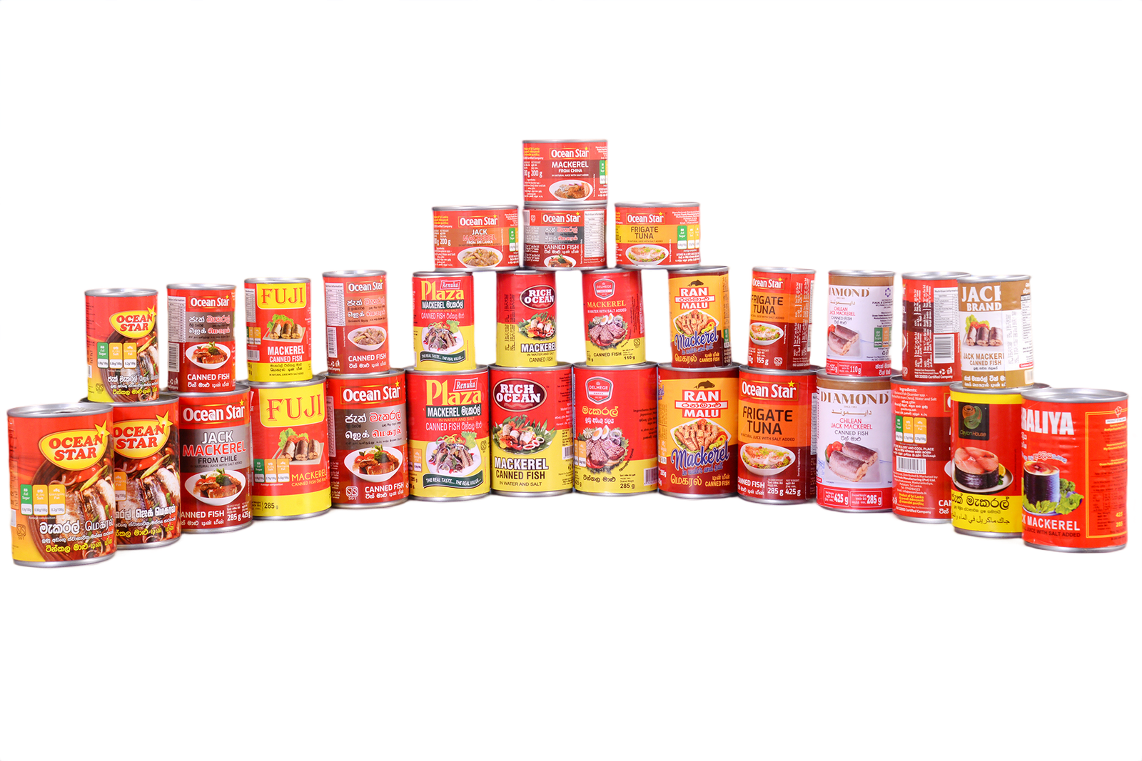 Ocean Foods canned fish product lineup