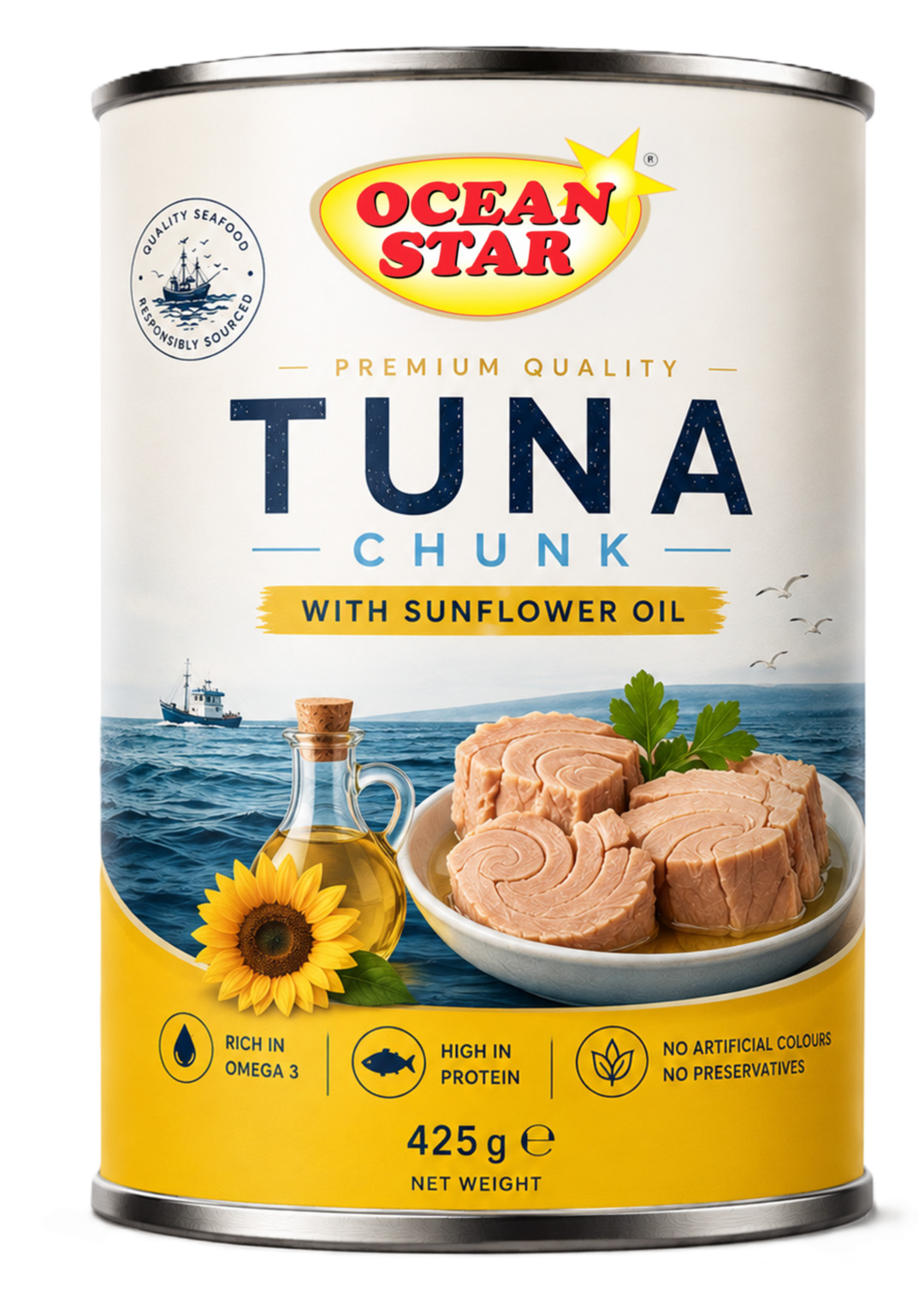 Ocean Foods Tuna in Sunflower Oil 425g